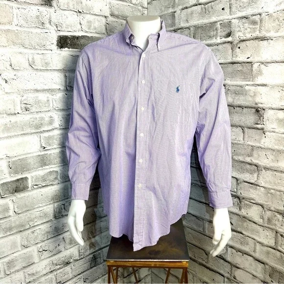Ralph Lauren Checked Gingham Print Button Down Shirt - Picture 1 of 7